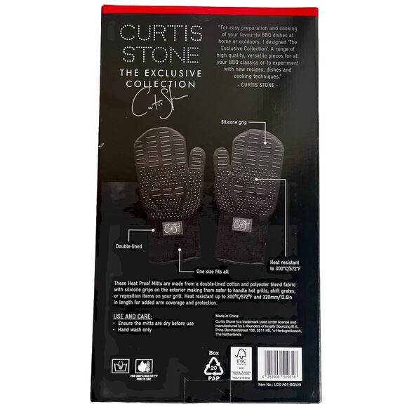 BBQ Heat Proof Mitts - Curtis Stone , The Exclusive Collection - New In Box! - Picture 2 of 3
